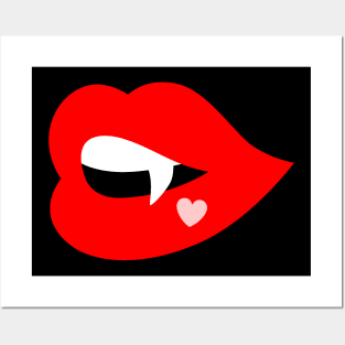 Vampire Lip Posters and Art